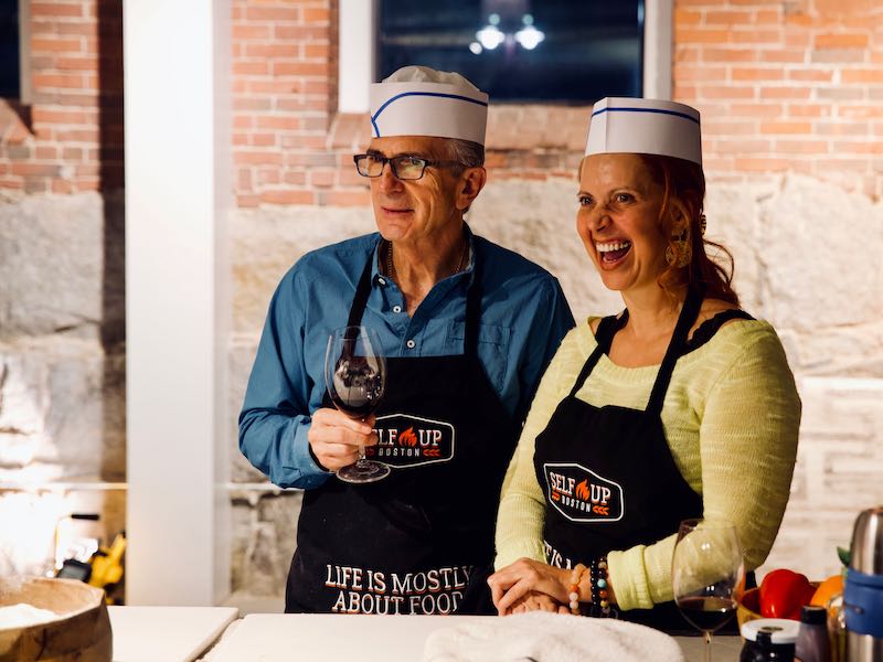 Selfup Cooking Class | couple smiling
