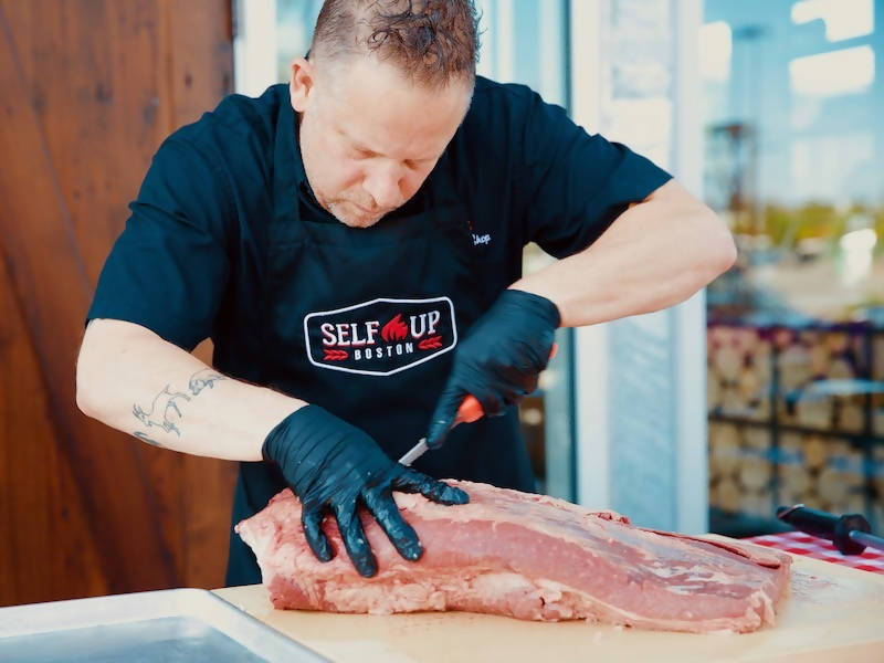 Learn to Make the Best BBQ Cooking Party | Chef cutting Meat