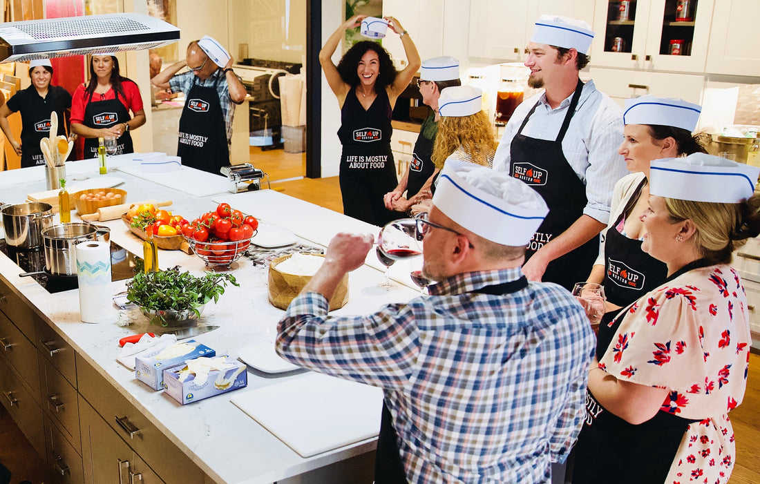 Selfup Cooking Party | cooking class in action